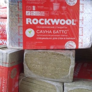 Роквул Сауна Баттс 8х(1000х600х50) 0,24м3 4,8м2 +Ал-фольга